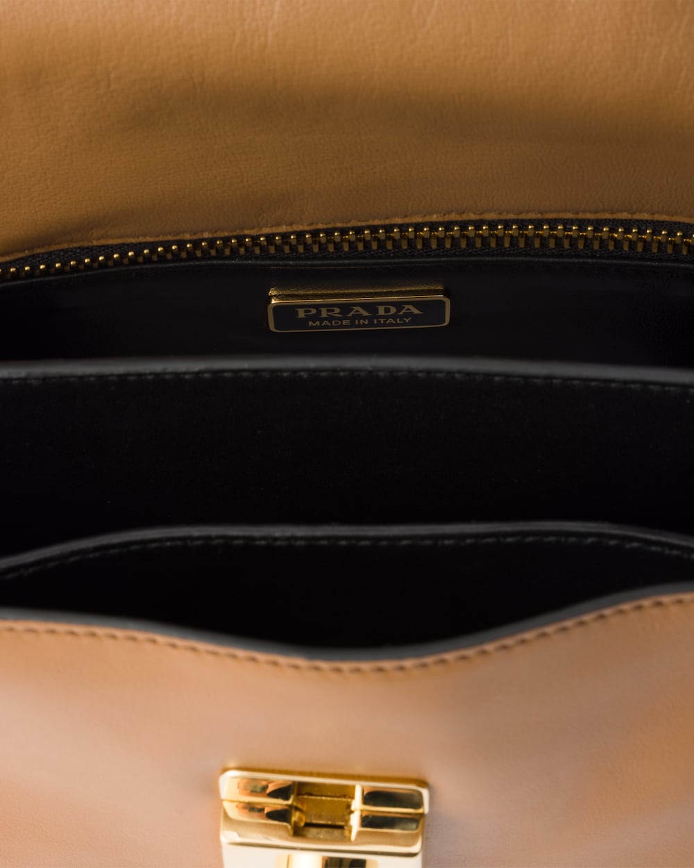 Prada Soft Sound Small Leather Shoulder Bag With Charms - Image 5